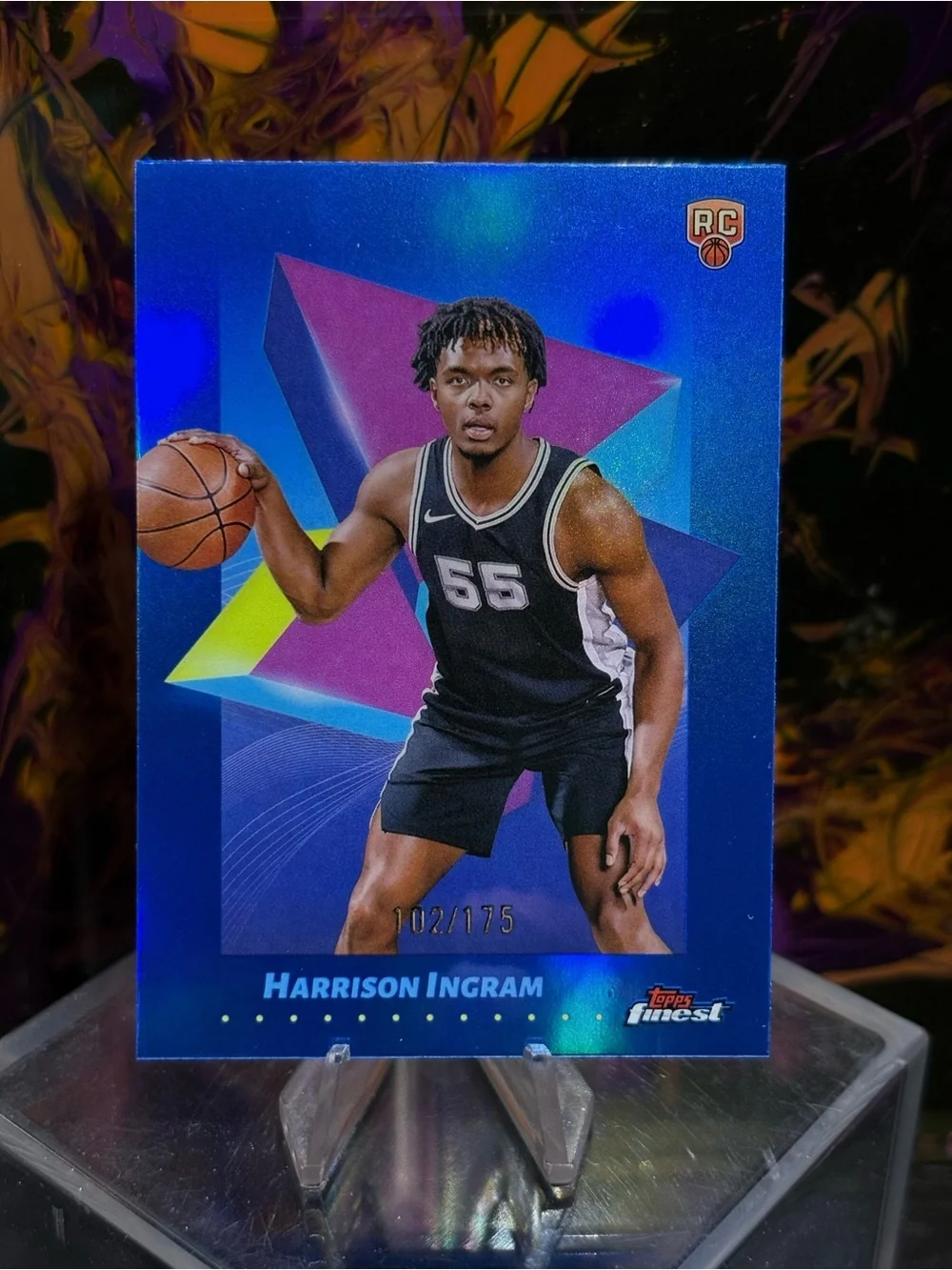 Harrison Ingram 2024-25 Finest - Blue Refractor #/175 Rookie